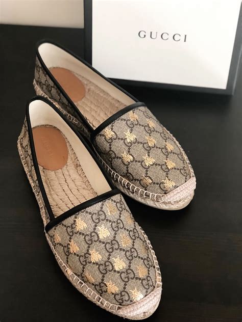 gucci bees espadrilles|gucci espadrilles denim.